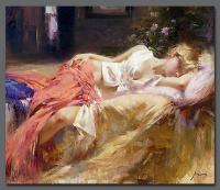 Pino Daeni - Impression oil painting.